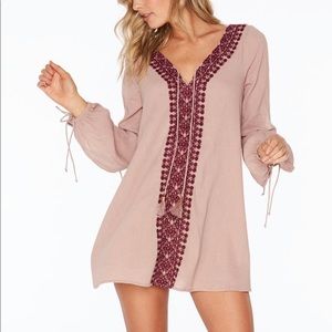 L Space Gold Coast Tunic blush color Large